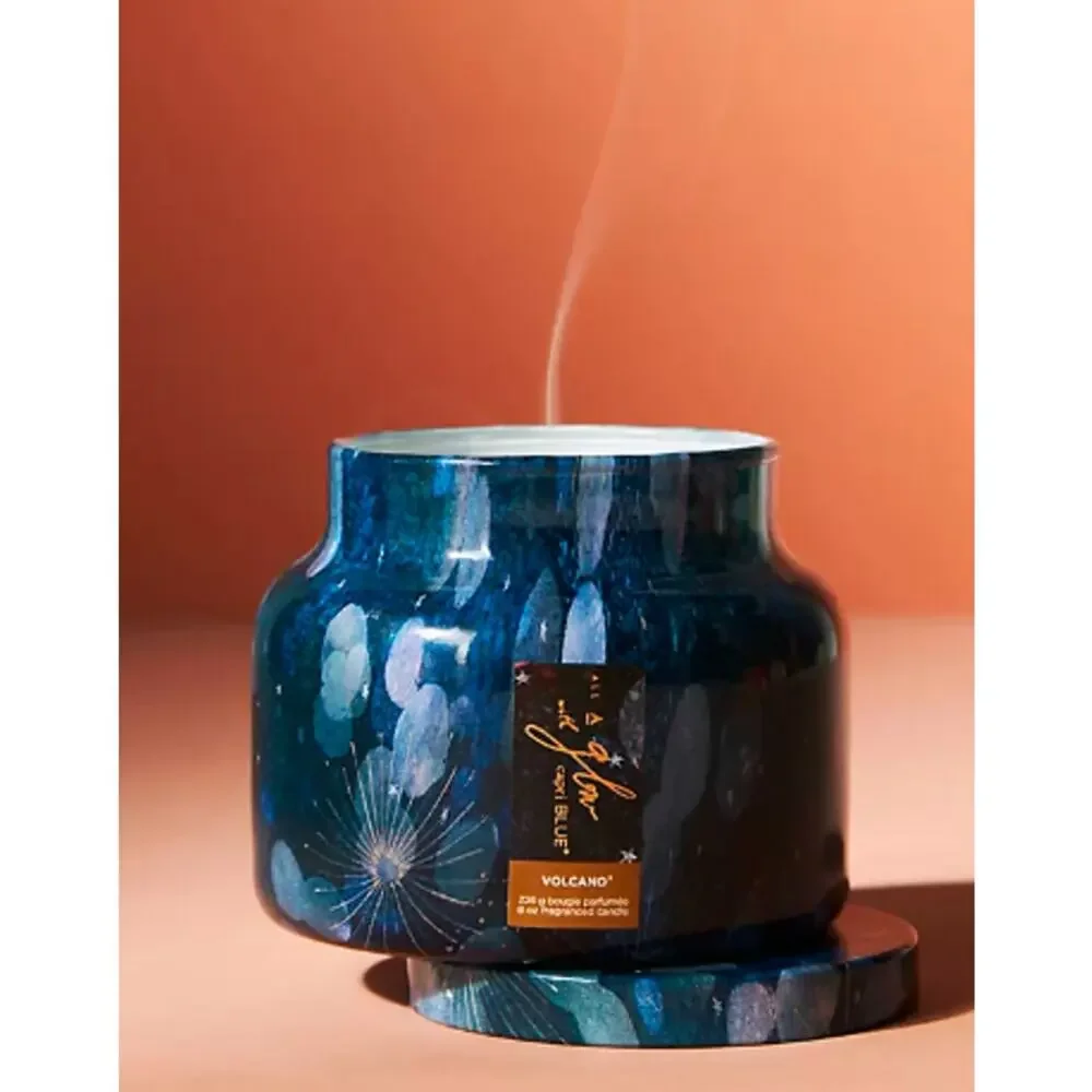 Anthropologie Capri Blue All A Glow Petite Glass Jar Candle